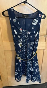 Jason Wu for Target Navy Floral Women's Dress NEW W/TAGS SIZE SMALL FAST SHIP. - Picture 1 of 5
