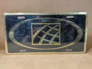 Planet License Plate Gold and Gloss Black Aluminum Car Tag Car Truck Accessory - Picture 1 of 6