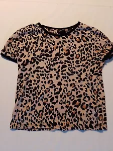 Top de mujer New Look talla 12 estampado animal marrón 18822 - Imagen 1 de 10