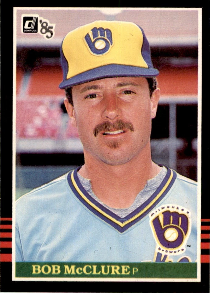 1985 Donruss Bob McClure 101 Baseball Cards #536 - Image 1 of 2