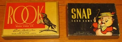 Vintage 1936 Rook + Snap + Authors Card Playing Games W/Boxes and Instructions - Image 1 of 4