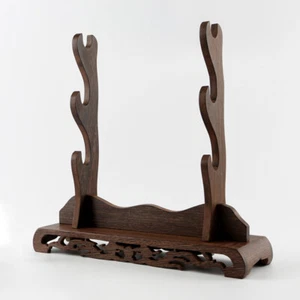 Wenge Sword Holder Samurai Sword Katana Stand Bracket Assembly Sword Rack 3 Tier - Picture 1 of 6