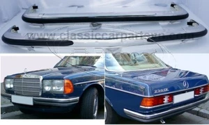 Mercedes W123 coupe (1976–1985) stainless bumpers New - Picture 1 of 4