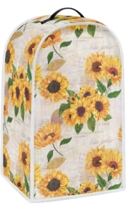 Sunflower Design Blender Covers Kitchen Appliance Dustproof Cover with Handle - Picture 1 of 4