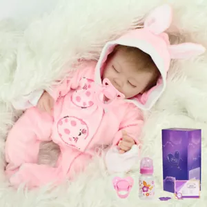 16" Lifelike Reborn Baby Dolls Vinyl Silicone Realistic Newborn Doll Xmas Gifts - Picture 1 of 8