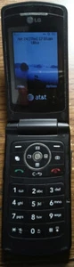 LG CU515 Black (AT&T) Flip Cellphone unlocked WORKing in original box - Picture 1 of 3