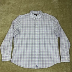 Untuckit mens Shirt XL button long sleeve cesani pocket wrinkle free purple - Picture 1 of 19