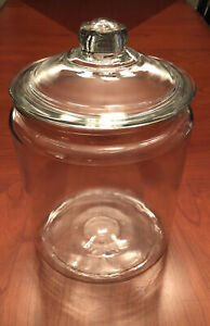 Anchor Hocking 2 Gallon Glass Heritage Hill Storage Ware Cookie Jar  W Lid Cover