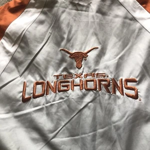 Vintage Texas Longhorns Jacket Men's Large Or/Gray Red Oak Sportswear Hooded - Picture 1 of 11