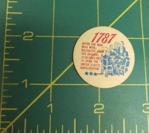 Milchflaschenverschluss - 1787 Unterzeichnung der Verfassung der Vereinigten Staaten UNBENUTZT Verschluss SCHÖN - Bild 1 von 3