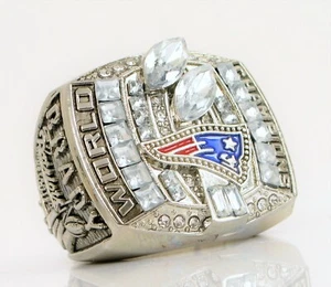 2003 NEW ENGLAND PATRIOTS SUPER BOWL RING TOM BRADY THE GOAT CZ FOOTBALL NFL ! - Picture 1 of 2