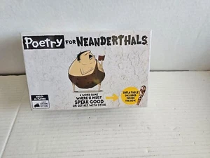 Exploding Kittens Poetry For Neanderthals A Word Game Party & Fun w/ Inflatable - Picture 1 of 4