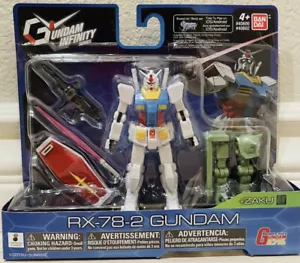 Bandi Gundam Infinity Series RX-78-2 Gundam + Zaku Pieces Figure Pack. NEW - Picture 1 of 2