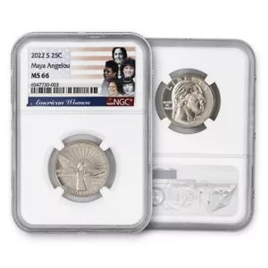 2022 S 25c Maya Angelou American Women Quarter NGC MS66 - Picture 1 of 1