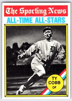 1976 年 Topps #346 - Ty Cobb(全明星)底特律老虎队 (EX) * HGCARDS* — 第 1/2 张图片