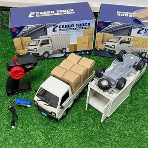 New 1:10/1:16 Wpl D12 Rc Car Simulation Drift Climbing Truck LED Light Haulcargo - Picture 1 of 17