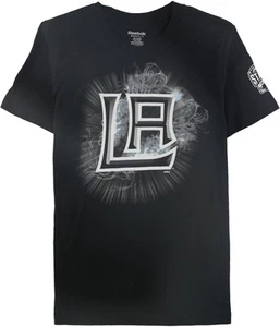 Reebok Girls LA Kings Graphic T-Shirt, Black, Big Kids (8-20), M (10-12) - Picture 1 of 2