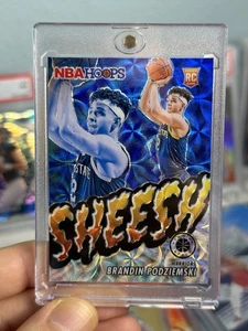 2023 Panini NBA HOOPS Premium Stock Sheesh Brandin Podziemski RC Scope Silver SP - Bild 1 von 2