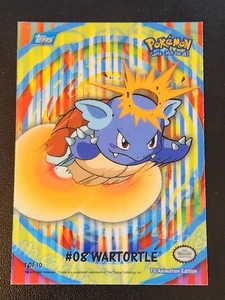 #1 #08 Wartortle 2000 Topps Pokemon TV Series 2 BLUE LOGO ANIMATION STICK-ONS - Bild 1 von 2