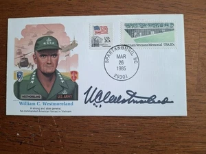 SIGNED America's Greatest Military Heroes William C Westmoreland Vietnam War - Picture 1 of 3