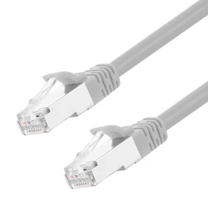 Ethernet Patch Cable CAT6A, S/FTP, 26AWG, 2 Ft, 5 pack, Gray - Picture 1 of 4