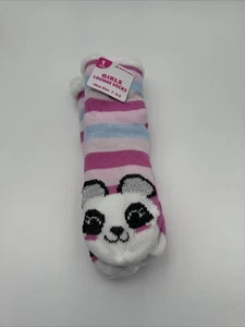 Girls Panda Lounge Socks Size 7-8.5 - Picture 1 of 5