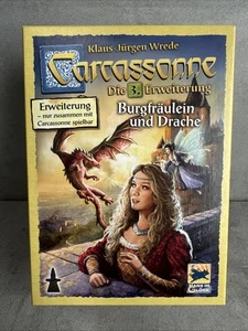 Carcassonne - Burgfräulein und Drache - 3. Erweiterung - Neuwertig-Hans im Glück - Bild 1 von 3