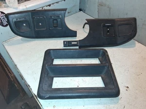1987-91 Ford F-150 F-250 Bronco Lower Dash Radio Heater Control Bezel Trim Set 3 - Picture 1 of 14