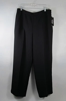 Kasper Separates Dress Pants Womens 14 Black Simply Classic Polyester New NWT - Image 1 of 4