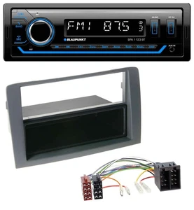 Blaupunkt MP3 Bluetooth USB AUX Autoradio für Fiat Idea (350, 03-11) - grau - Bild 1 von 8