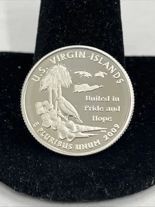 2009 S US Virgin Islands 90% SILVER"PROOF" Territory Quarter - Picture 1 of 2