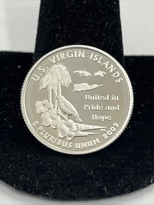 2009 S US Virgin Islands 90% SILVER"PROOF" Territory Quarter - Image 1 of 2