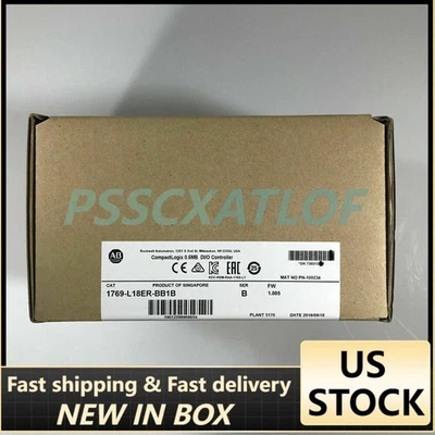 New Allen-Bradley 1769-L18ER-BB1B AB SER B CompactLogix 0.5MB DI/O Controller US - Image 1 of 2