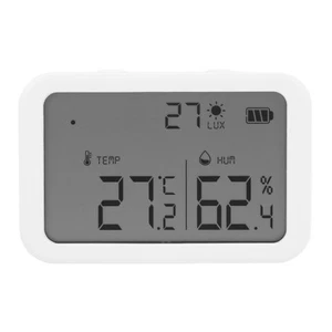 Smart Sensor For Zigbee Temperature Humidity Light 3 In 1 Recording D HLF - Picture 1 of 12