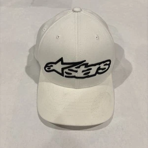 Mens Alpinestars Blaze Flexfit Hat Astar Hat White Moto BMX - Used - Bild 1 von 6