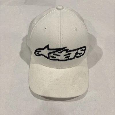 Мужские Alpinestars Blaze Flexfit шляпа Astar шляпа белый Moto BMX - б/у - Изображение 1 из 4