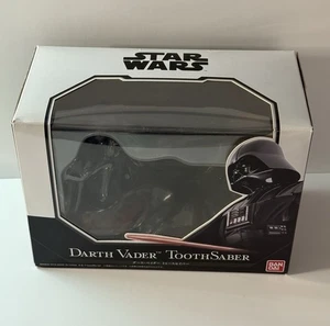 Star Wars DARTH VADER TOOTHSABER Figure Toothpick Dispenser BANDAI Lucasfilm LTD - Picture 1 of 23