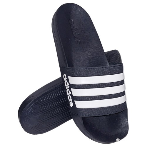 SANDALI SLIP ON SLIDES ADIDAS ADILETTE SHOWER UNISEX BLU NAVY PREZZO AL DETTAGLIO CONSIGLIATO $44 99 NUOVI CON ETICHETTE