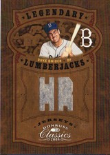 2005 Donruss Classics Legendary Lumberjacks Jersey HR Card #11 Duke Snider