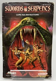 Swords and Serpents (Nintendo NES, 1988) Instruction Manual Only