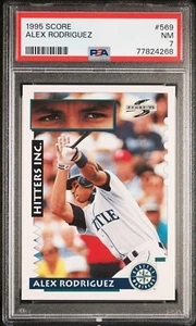 1995 Score #569 - Alex Rodriguez - Hitters Inc - PSA NEAR MINT 7 - Cert 77824268 - HOF - Bild 1 von 2