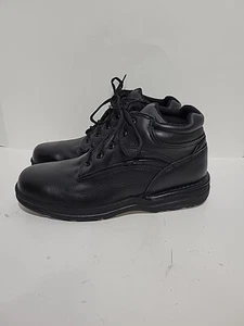ROCKPORT WORK USA MADE BLACK LEATHER ANKLE WORK MENS 10.5 M BOOTS - Picture 1 of 5
