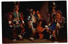 Taos New Mexico Ben Marcus und Kriegertänzer volle Insignien Vintage Postkarte
