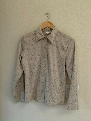 Blusa Limited Too Caqui/Azul Abotonada Talla XXL Foto 1 de 4