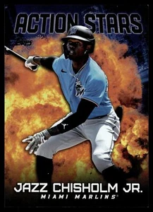 2023 Topps Update JAZZ CHISHOLM JR. ACTION STARS BLACK PARALLEL 8/299 AS-30 - Picture 1 of 2