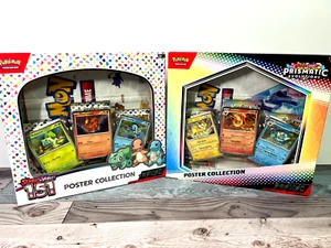 Pokemon TCG Prismatic Evolutions and 151 Poster Collection Bundle NEW - Picture 1 of 6