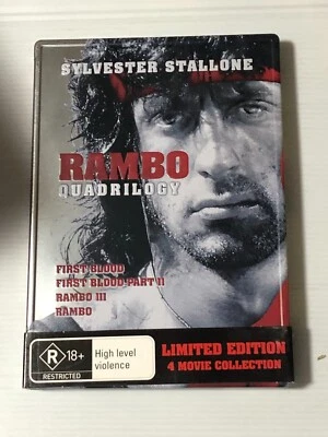 Rambo First Blood Quadrilogy 1, 2, 3 & 4 (DVD Reg 4) Steebook Case [4 Disc Set] - image 1 of 2