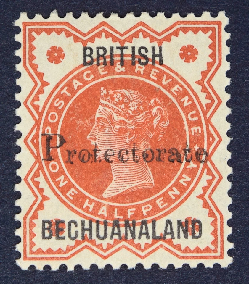 BECHUANALAND SG40a QV 1888 1/2d Vermilion, "Protectorate" Double., MVLH - Image 1 of 2