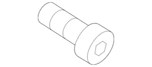 Genuine Volkswagen Door Check Bolt N-912-032-02 - Picture 1 of 3