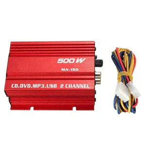 MA-150 Power Amplifier 500W DC12V Dual Channel Stereo Audio HiFi Bass Car Home - Picture 1 of 10